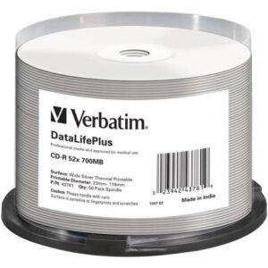 Verbatim 43781 DataLifePlus CD-R Thermo 700 MB, 50 kpl