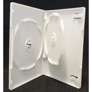 DVD Tupla 1+1 Case F-type valkoinen, Standadr 2x levyn kotelo