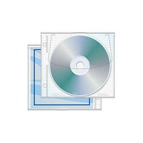 Unikeep U-27142, Jewelpak CD/DVD tasku valkoinen - a.100 kpl, Polypropeeni Jewelpak CD/DVD-tasku (kansio tasku 3 1/8 'reikäväli,) - Image 4