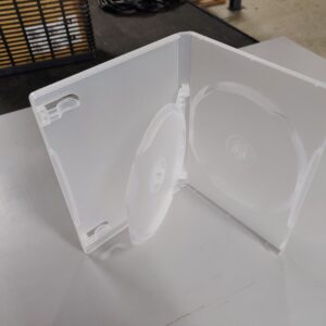 DVD Tupla Disc Kotelo/Case 1+1 F-type transparent /lisäpala/keskilevy