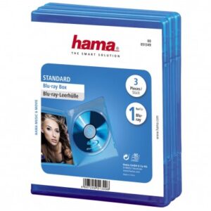 Hama Blu-ray Disc Jewel Case, 3 Pcs. 1 levyt Sininen