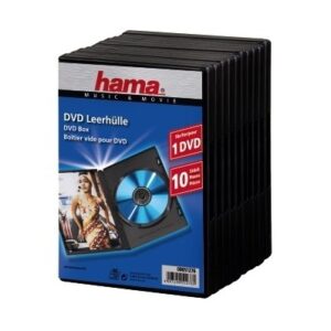 Hama 00051276 DVD Single Case 10-pack