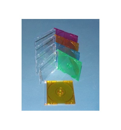 CD 80mm SlimCase Oranssi transparent CD kotelo