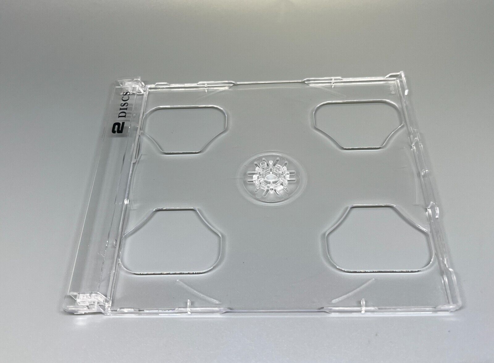 CD SmartTray kirkas tupla CD tray HKMP levykelkka 104-TRY-D-SMT-Clear - Image 2