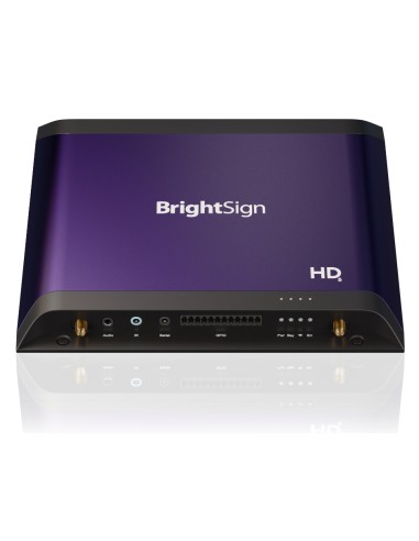 BrightSign HD1025, digitaalinen mediasoitin Musta, Purppura 4K Ultra HD