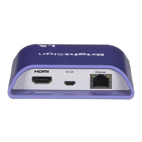 BrightSign LS424, digitaalinen mediasoitin Full HD 1920 x 1080 pikseliä Purppura, Valkoinen