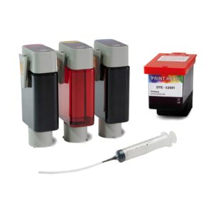 Primera 053000 - LX3000e Dye Ink Conversion Kit 3 ink tanks, print head and syringe