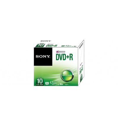 Sony 10DMR47SS DVD-R 4,7GB DVD-R 4,7 GB, 16x, 10 kpl Slim jewelcase - Image 3