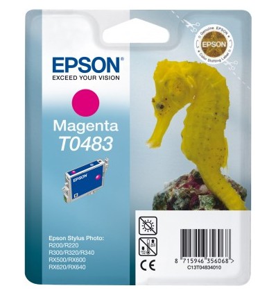Epson C13T04834010, Alkuperäinen Magenta T0483 Mustepatruuna - Image 2