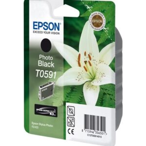 Epson C13T05914010, T0591 Photo Black Ultra Chrome K3  Alkuperäinen Mustepatruuna