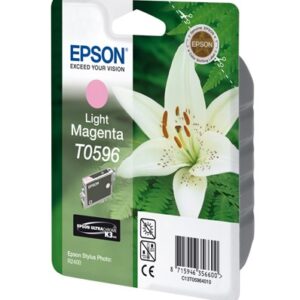 Epson C13T05964010, T0596 Light Magenta Mustepatruuna Alkuperäinen Ultra Chrome K3
