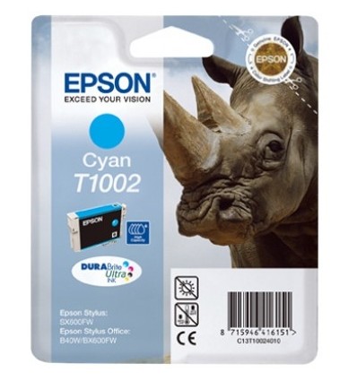 Epson C13T10024010, T1002 Cyan DURABrite Ultra Ink Mustepatruuna