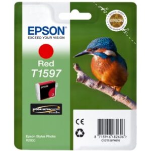Epson C13T15974010, T1597 Red/ punainen, alkuperäinen Kolibri värikasetti