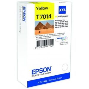 Epson C13T70144010, Alkuperäinen t7014, keltainen WP4000/4500 Series Ink Cartridge XXL Yellow 3.4k