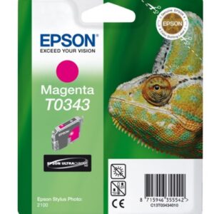 Epson C13T03434010, T0343 Magenta Ultra Chrome Alkuperäinen Mustepatruuna