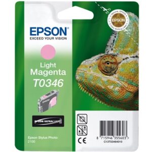 Epson C13T03464010, Mustepatruuna Light Magenta Alkuperäinen T0346 Ultra Chrome