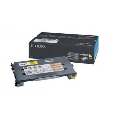 Lexmark C500H2YG Alkuperäinen värikasetti, Keltainen 1 kpl C500H2YG