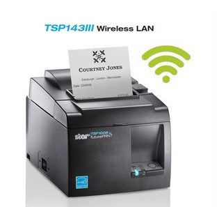 Star Micronics TSP143IIIW-230 Harmaa Thermal Maksupäätetulostin Printer With Cutter - WLAN (Wi-Fi) - Grey 203 DPI, USB, Wi-Fi, - Image 2