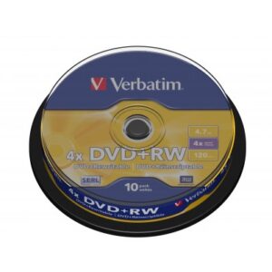 Verbatim 43488, DVD+RW Matt Silver 4,7 GB 10 kpl