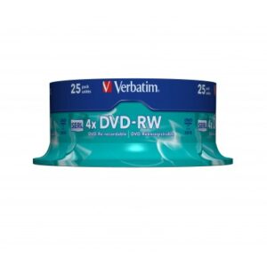 Verbatim 43639, DVD-RW Matt Silver 4,7 GB 25 kpl