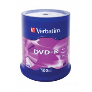 Verbatim 43551, DVD+R Matt Silver 4,7 GB 100 kpl