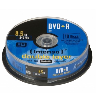 Intenso 4311142, DVD+R 8.5GB, DL, 8x 8.5GB 10kpl