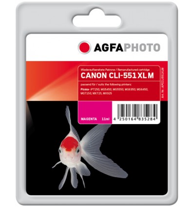 AgfaPhoto APCCLI551XLM Purppura mustekasetti