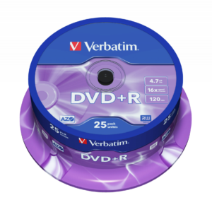 Verbatim 43500 DVD+R 16X, Matt Silver, ID Brand