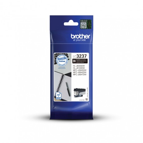 Brother LC-3237BK mustekasetti Alkuperäinen Musta 1 kpl