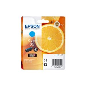 Epson C13T33424010, mustekasetti Alkuperäinen  Syaani 4,5 ml 300 sivua