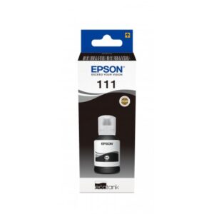 Epson, C13T03M140, Alkuperäinen, 111 EcoTank, Pigmenttimusta, Mustepullo