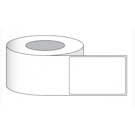 DTM Print L36PCGE101076HIS Poly Clear Gloss Labels 4" x 3" - 102mm x 76mm, 850 tarraa rullassa