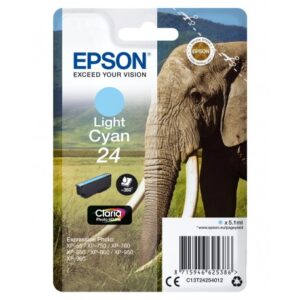 Epson C13T24254012, 5.1ml 360sivua Vaalea syaani mustekasetti