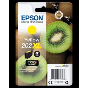 Epson C13T02H44010, 202XL Keltainen/ Yellow, Alkuperäinen 202XL 8.5ml 650sivua Keltainen mustekasetti
