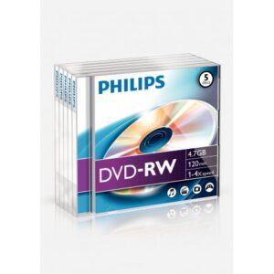 Philips DN4S4J05F/00, DVD-RW  5kpl Jewel Case- kotelossa