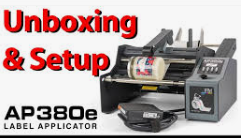 AP380e Label Applicator, AP380e Label Applicator . For one or two labels for cylindrical containers and for many tapered containers. EU power cord included. includes updates such as a liner reminder and more advanced engines for faster application speed, a addit start button