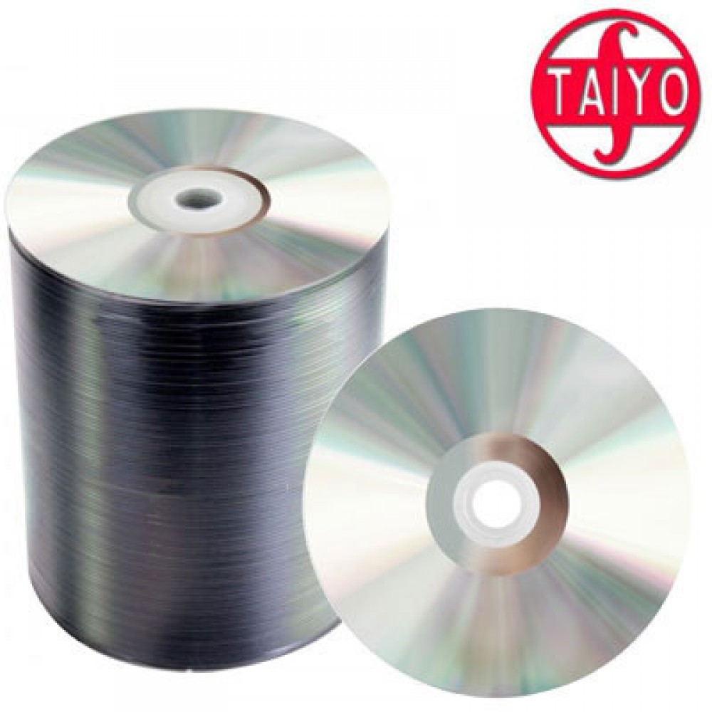 Tayio Yuden Pro CD-R Shiny Silver Thermal monochrome prints