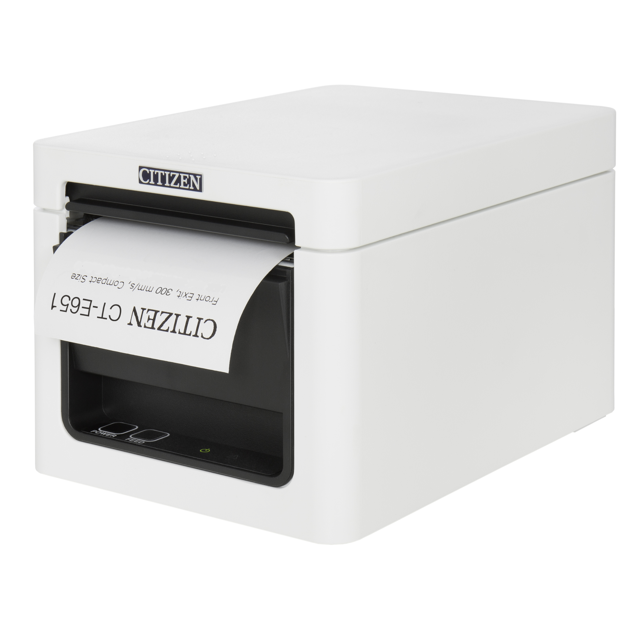 Citizen CTE651XNEWX CT-E651 valkoinen USB-kuittitulostin, etuluovutus