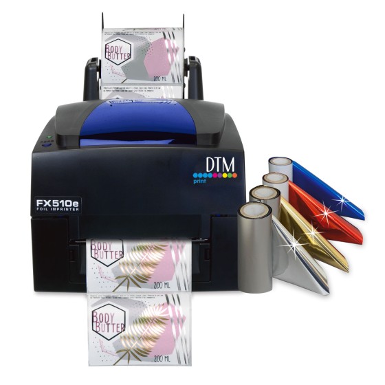 DTM TT02-153, TT Ribbon Silver 153 mm x 200 m, for DTM FX400e/FX500e/FX510e/FX810e Foil Imprinter - Image 2