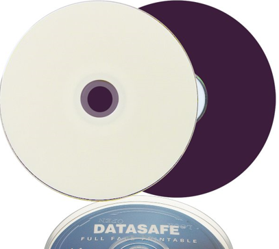 DataSafe D2074-025-8C, DVD-R 80mm, 1,4GB 30min Whit inkj. Disc