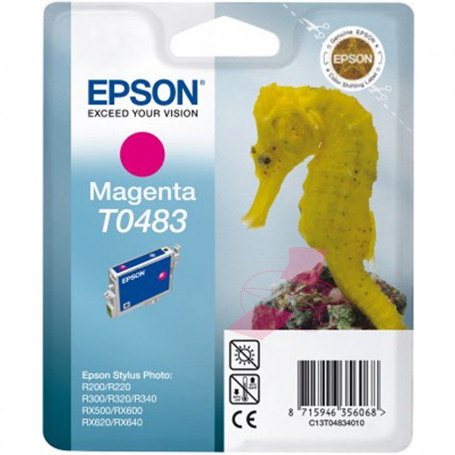 Epson C13T04834010, Alkuperäinen Magenta T0483 Mustepatruuna - Image 4