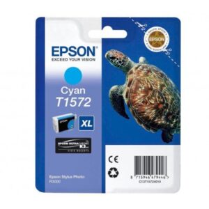 Epson C13T15724010, T1572 XL Cyan, sininen, alkuperäinen kilpikonna, värikasetti - Image 2