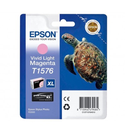 Epson C13T15764010, T1576 XL kirkas ja vaalea magenta, alkuperäinen Turtle/Kilpikonna, alkuperäinen värikasetti - Image 3