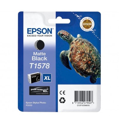 Epson C13T15784010, T1578 XL Light Black, alkuperäinen musta, kilpikonna, värikasetti - Image 2