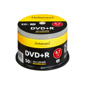Intenso 4111155, DVD+R 4,7GB, 50 kpl DVD-levy