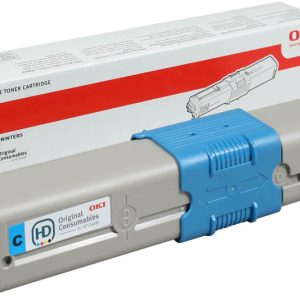 OKI 46508715 alkuperäinen syaani värikasetti C332 ja MC363 -tulostimiin, 1500 sivua