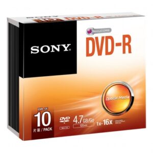 Sony 10DMR47SS DVD-R 4,7GB DVD-R 4,7 GB, 16x, 10 kpl Slim jewelcase - Image 6