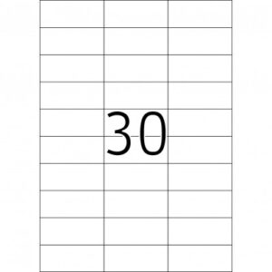 HERMA 4456, A4 Valkoinen Pysyvä Tarrat 70 x 29,7 mm, 3000 tarraa / 100 arkkia