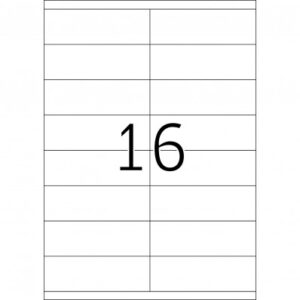 HERMA 4427, Valkoinen A4-tarra 105 x 35 mm, 1600 tarraa / 100 arkkia