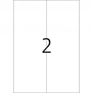 HERMA 4658, A4 Valkoinen Tarrapaketti 105 x 297 mm, 200 Tarran Pakkaus, 100 Arkkia